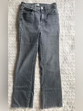 J. Crew Gray Demi Boot Cropped Length Sz 27